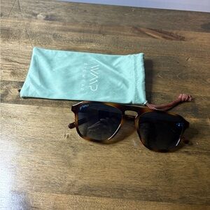 Wmp Emerson Tortoise/Black Square Polarized Sunglasses 54-19-145